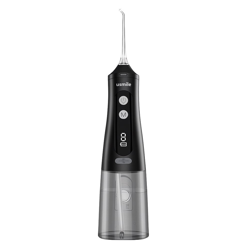 Usmile Water Dental Flosser Teeth Pick: Portable Cordless Oral Irrigator 350ML Rechargeable Travel Irrigation Cleaner IPX7 Waterproof Electric Flossing Machine for Teeth Cleaning
